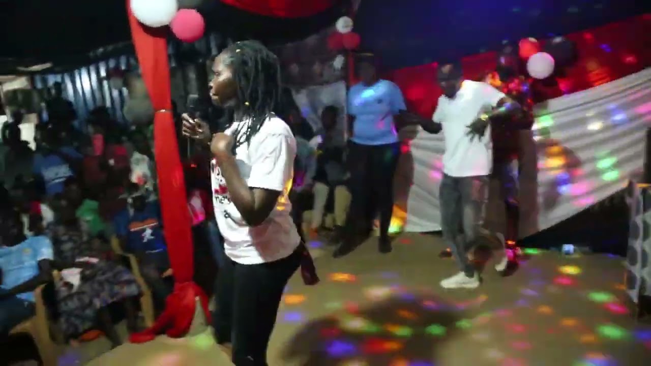LIVE PERFORMANCE.  Beibe renzo performing live on women's day in hai lokwilil easy load club.