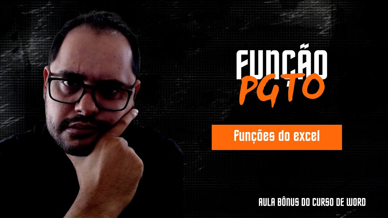 Como fa&ccedil;o a fun&ccedil;&atilde;o PGTO no excel | Markus Brito | Inform&aacute;tica