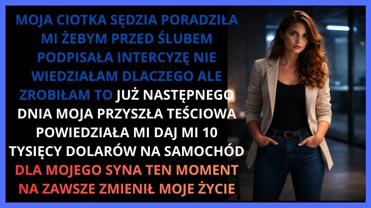 moja ciotka sędzia dała mi jedną radę a moja teściowa weszła prosto w pułapkę