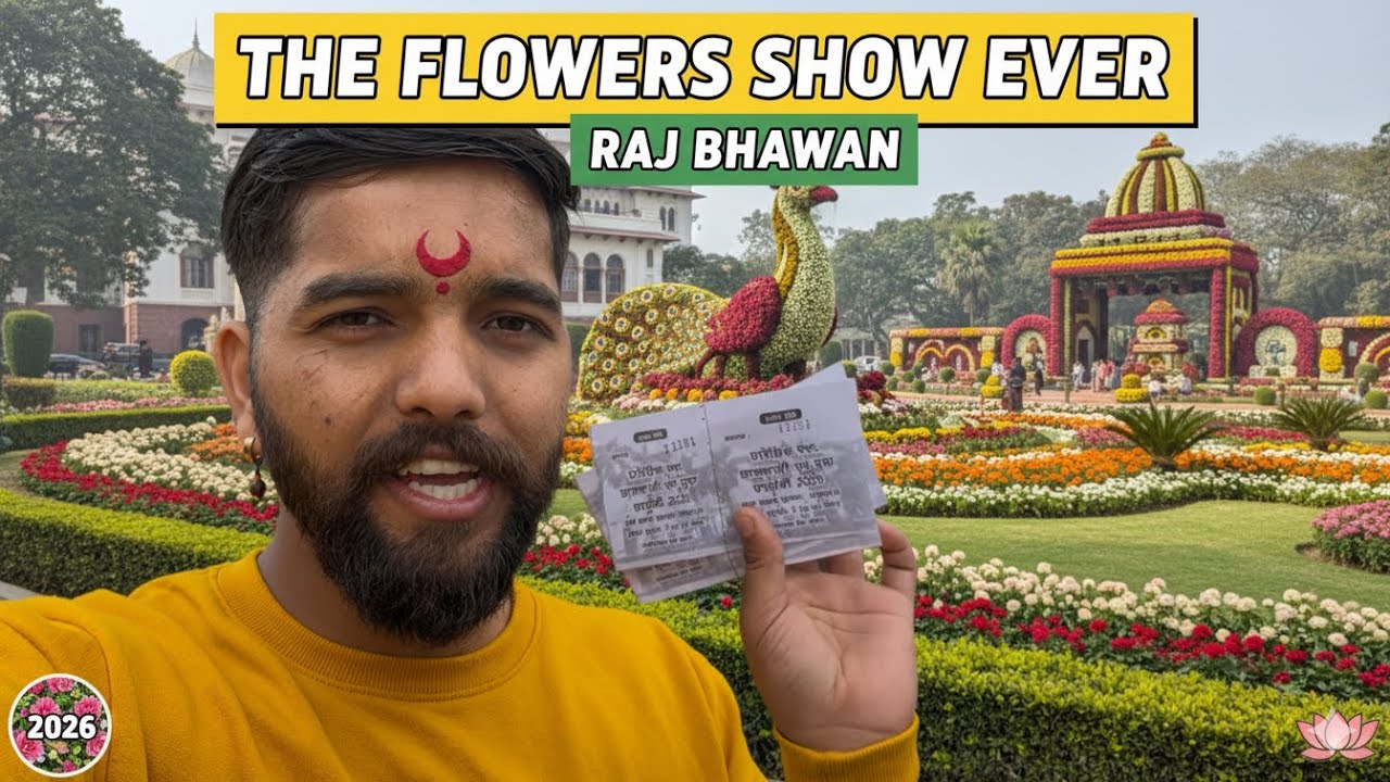 • The Best Flower Show I've Ever Seen! 🌸 | Raj Bhawan 2026 | Lucknow 