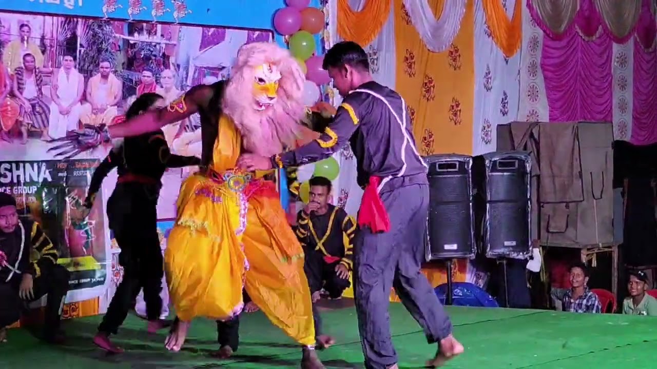 Mahavatar Narasimha Dance || Krishna Dance Group || Gajalaxmi Puja, Ichhapur 