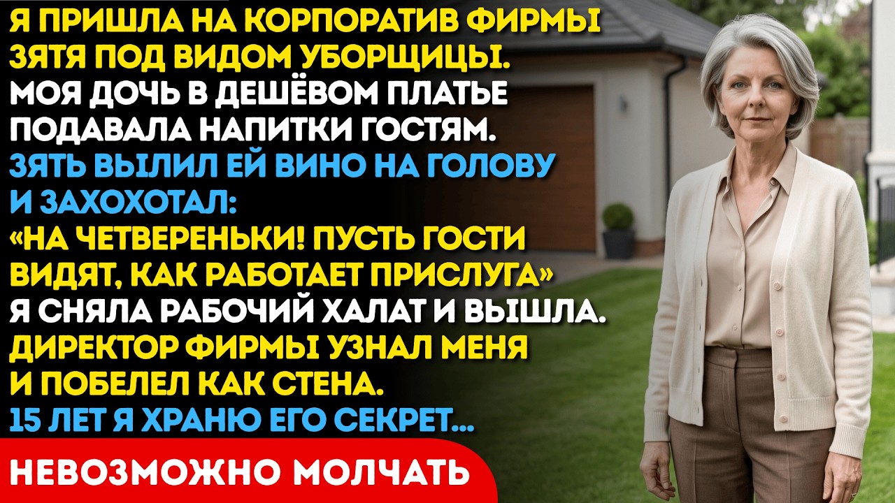 Зять приказал моей дочери встать на четвереньки при ста гостях. Он не знал что я рядом