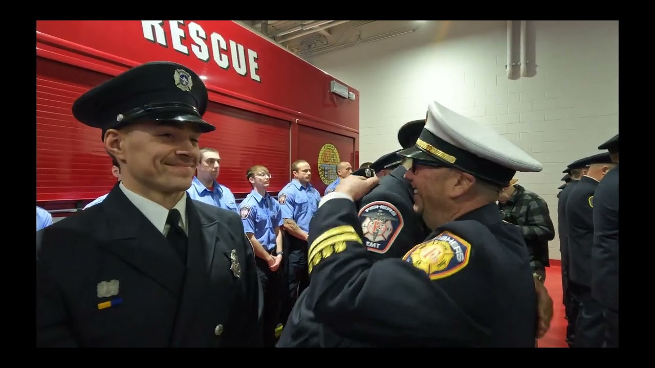 Fishers Fire Battalion Chief Todd Muth Walkout Ceremony