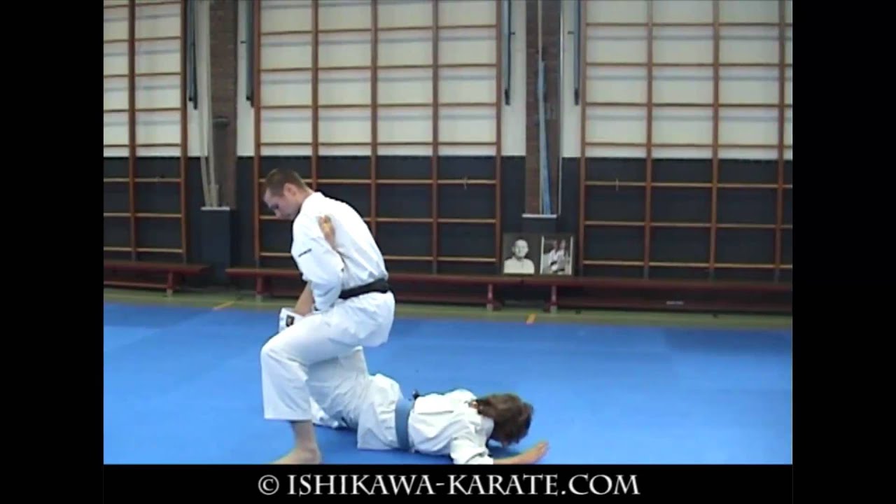 mawashigeri uke 和道流 空手 組手 回し蹴り受け