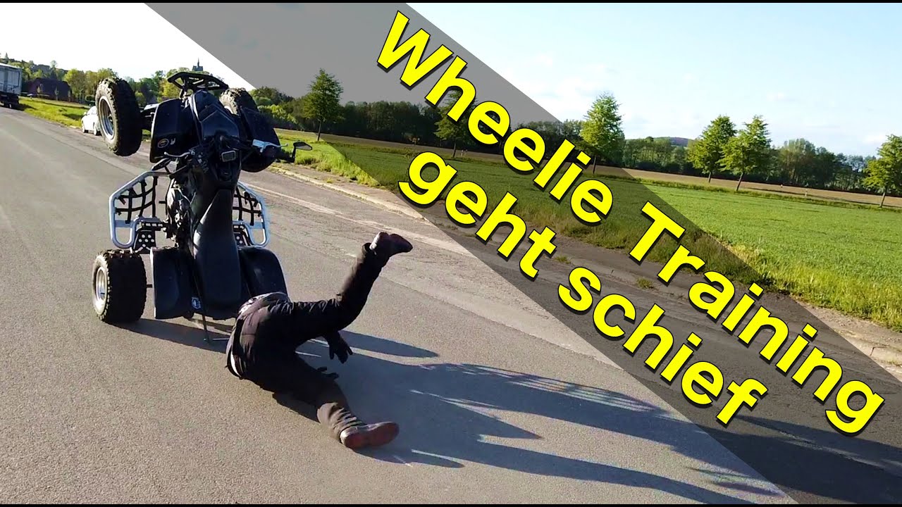 Wheelie Training geht schief / Quad Wheelie Fail / Quad-Vlog ToxiQtime