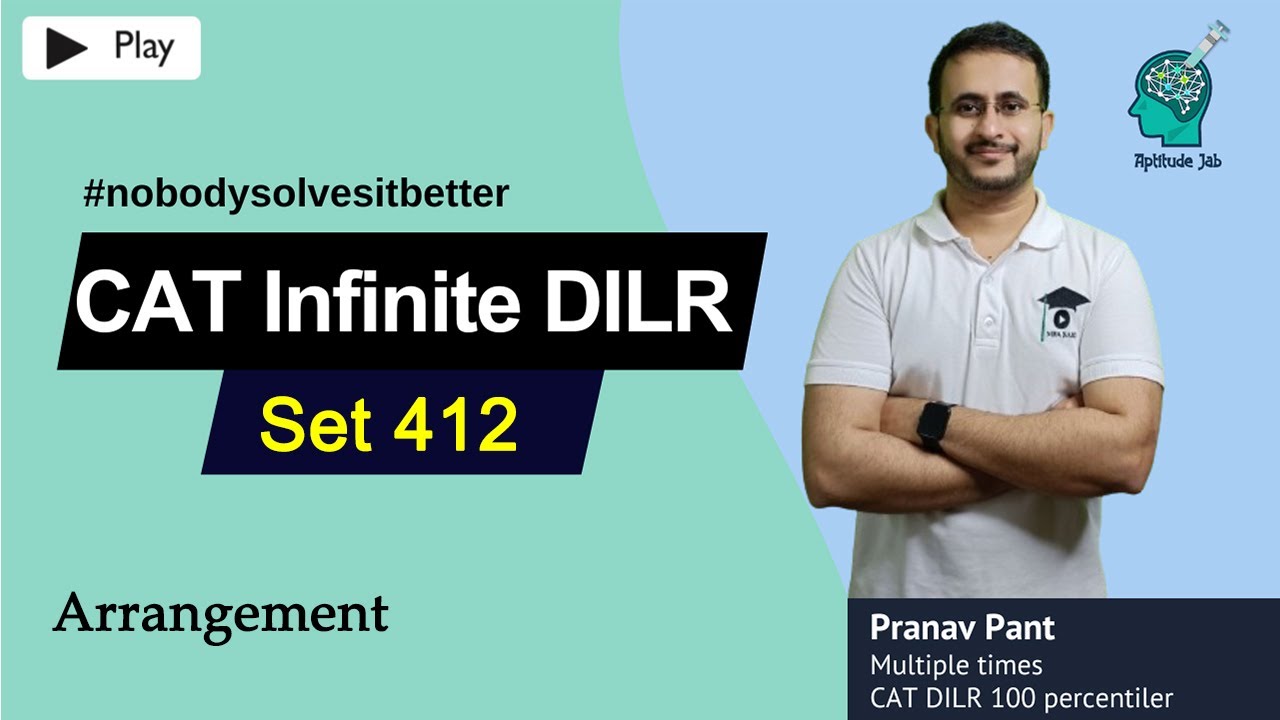 CAT Infinite DILR - Set 412 | Собеседования при приёме на работу | Аранжировка