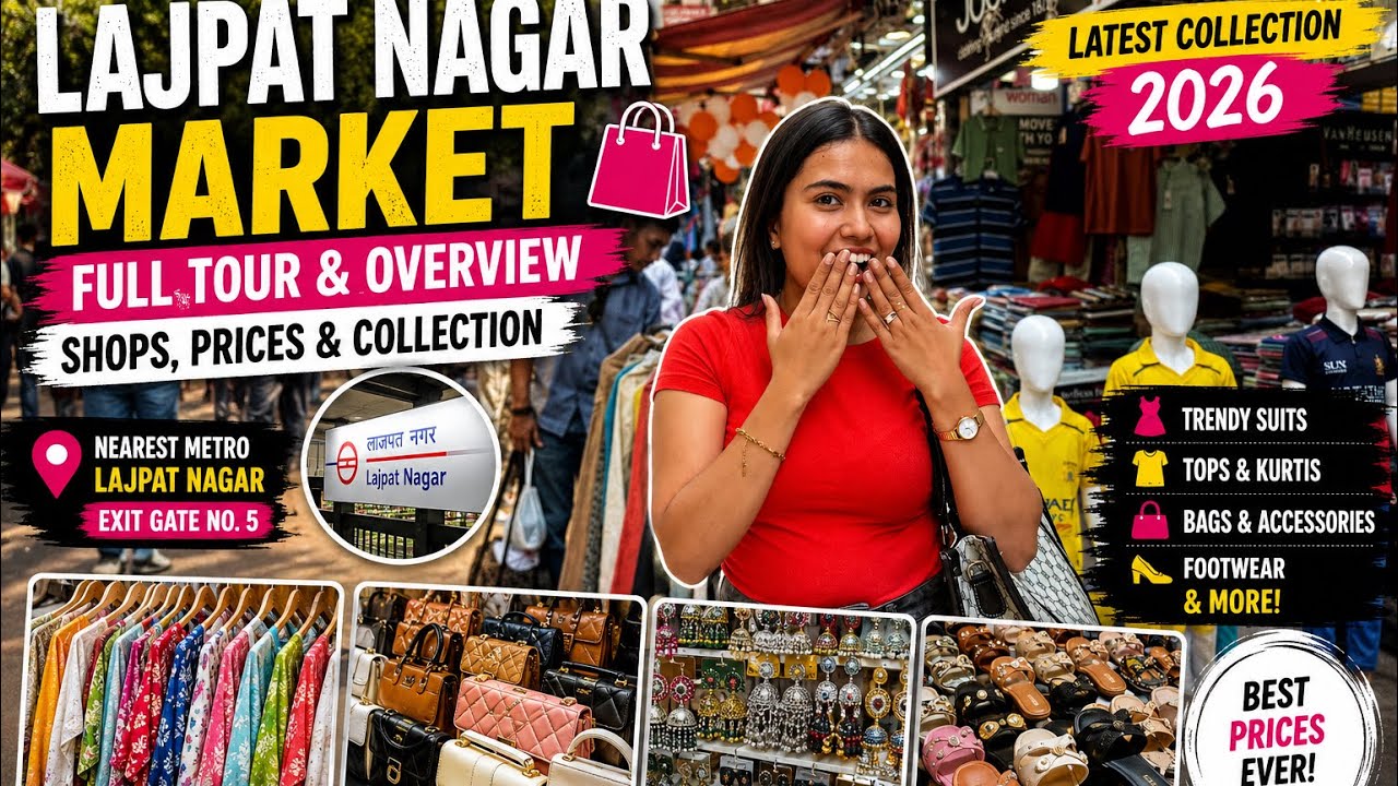 🥰Exploring the Latest Lajpat Nagar Collection😍 From Street Stalls to Branded Shops 🛍️ #lajpatnaga...