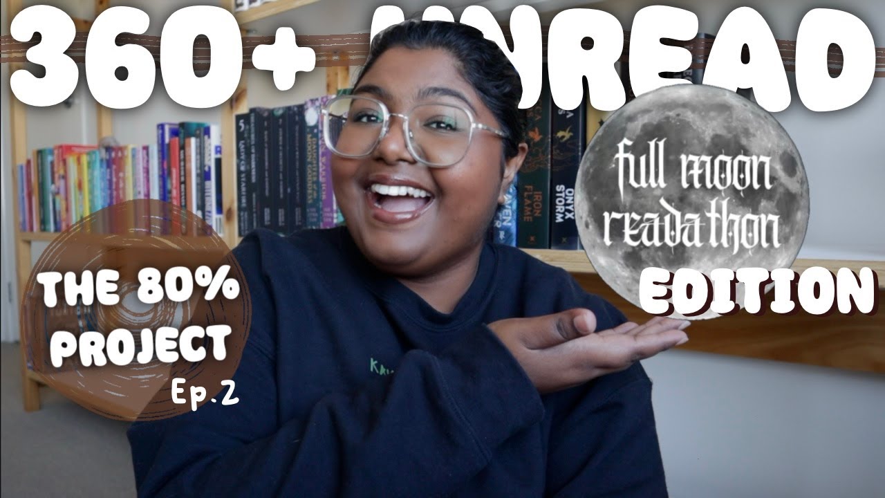Fullmoon Readathon 🌕 chooses what I read for The 80% Project Ep 2 📚 | reading down my physical tbr!