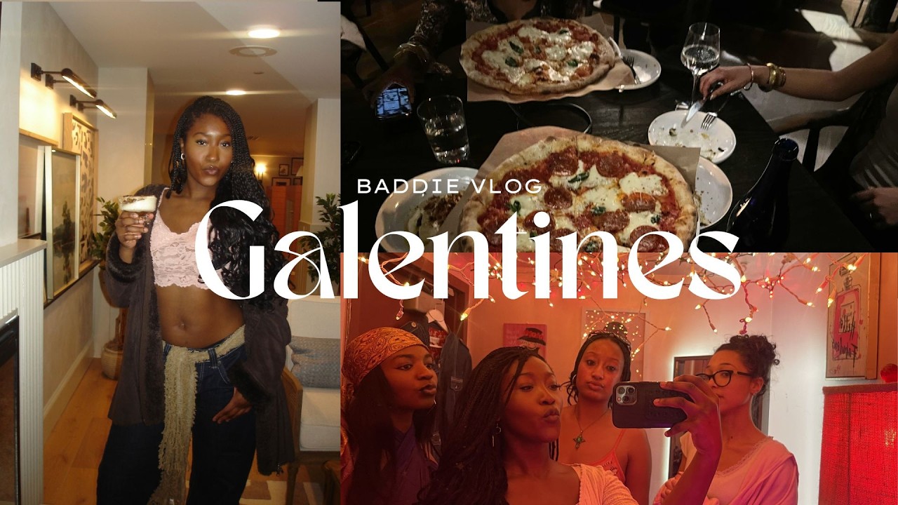 galentine’s  with the girls | card crafting, fits & fun