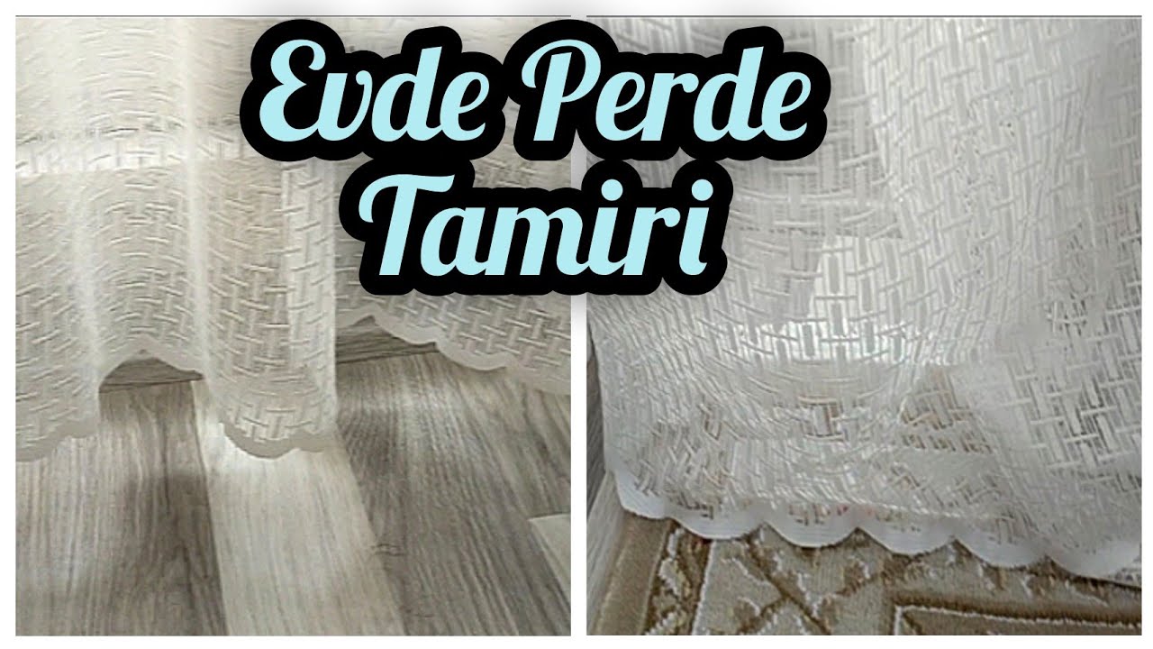 Tül perdemizi terziye vermeden nasıl kısaltabiliriz? Tül perde tamiri nasıl yapılır?Perde kısaltma