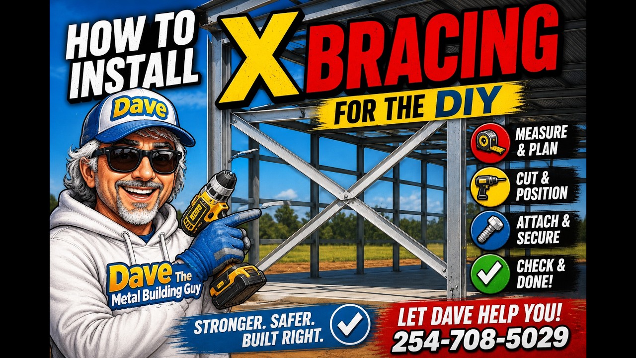 How to install bracing on a metal building