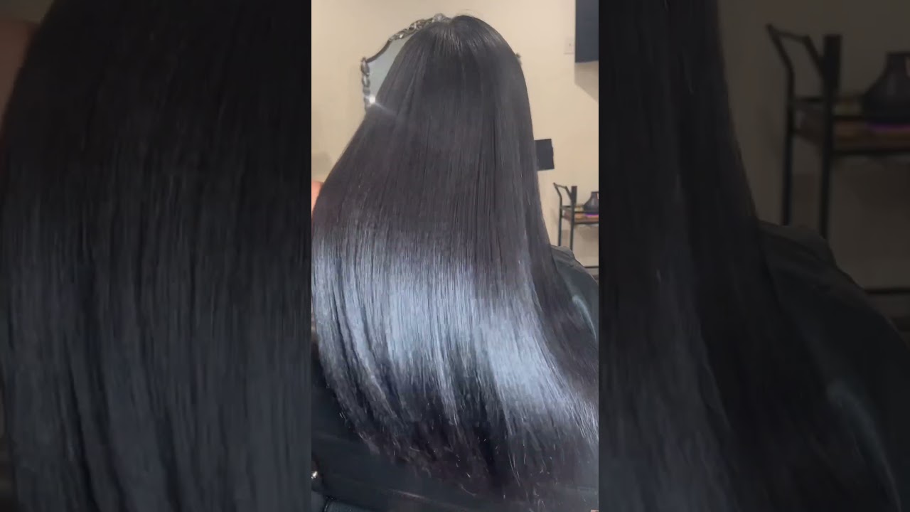 Twelve12 products on all hair types! Hairstylist Instagram: @rayyahh #hair #silkpress #hairstyle