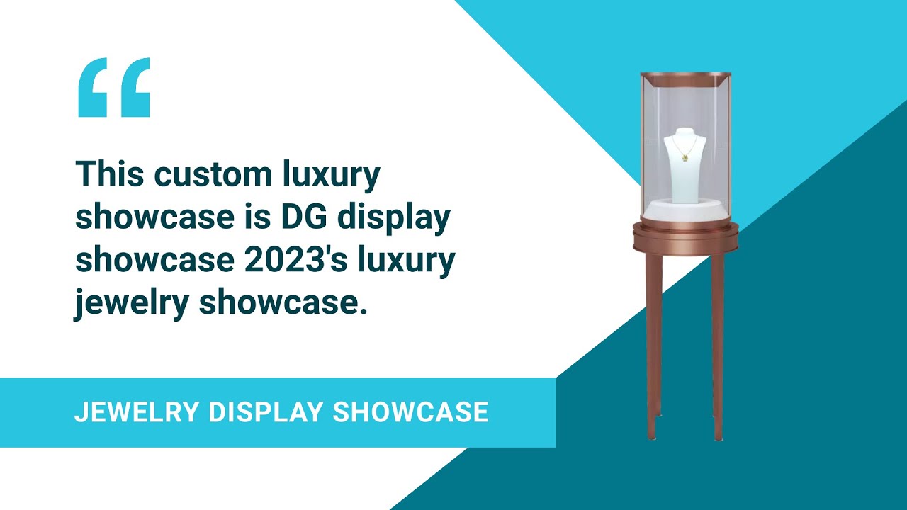 DG showcase custom luxury jewelry display cabinet design jewelry store showcase