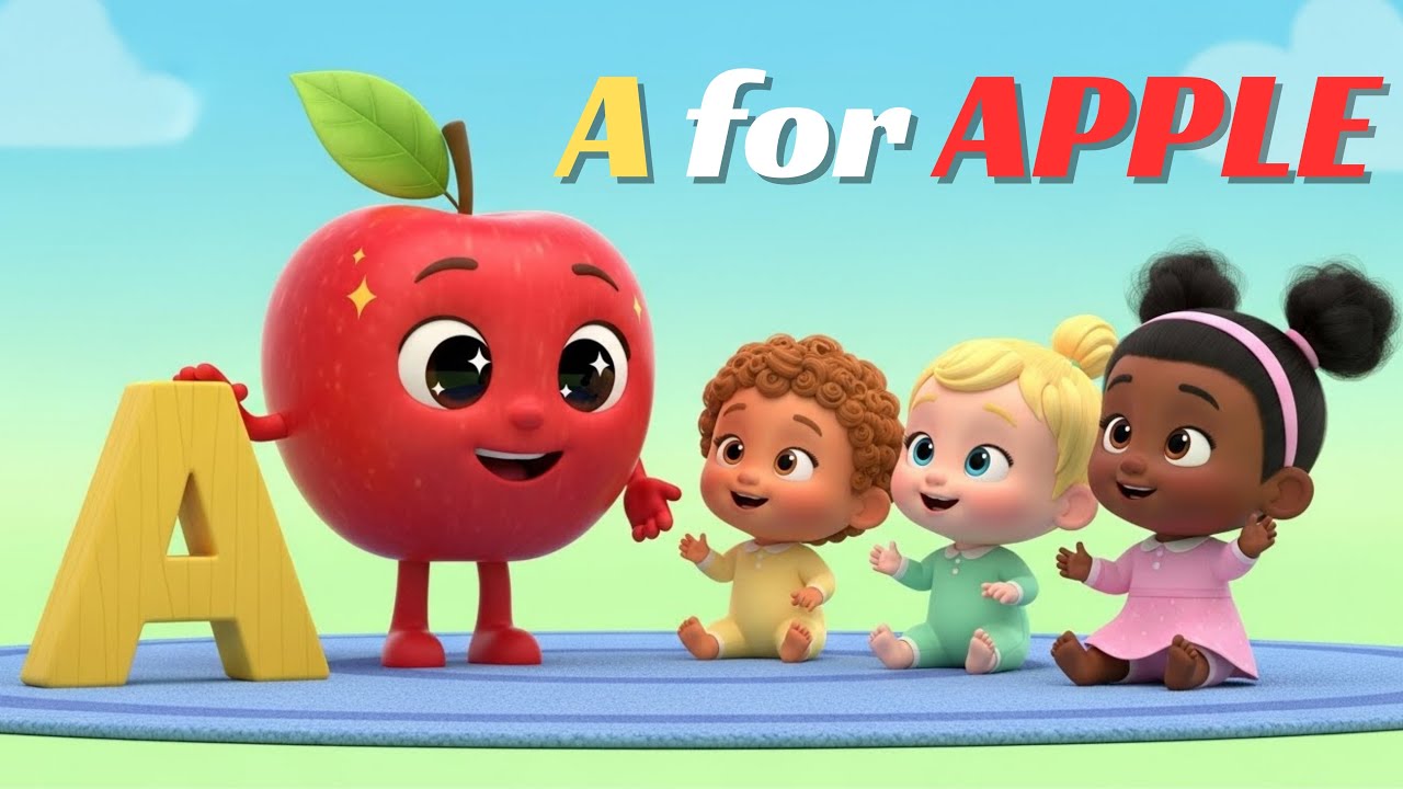 A for Apple 🍎 | Learn Alphabet A with Fun Music | Kids ABC Video