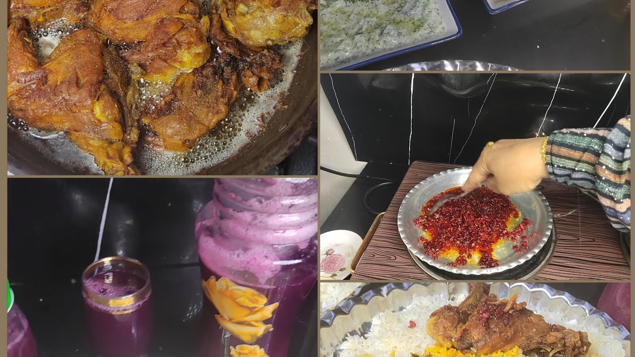 اكله ايرانيه 😋👌 حمص بطحينه كريميه👍 عصير عنب طبيعي والطعم ضيم 🤭💯