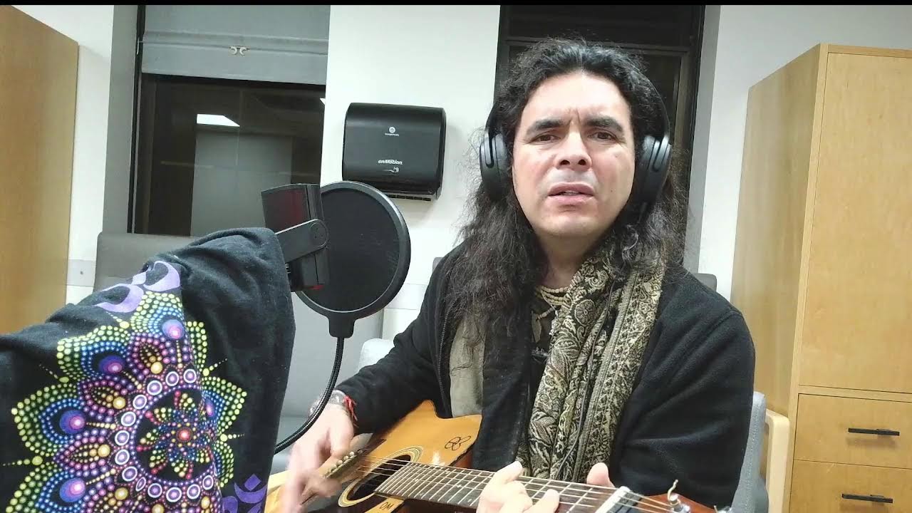 Om Acoustic guitar bansuri and singing