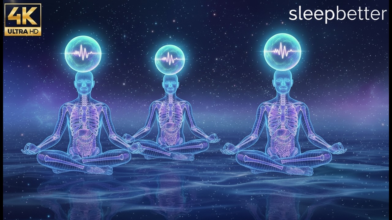432Hz + 528Hz + 741Hz + 1111Hz | Deepest Healing Sleep, Full Body Regeneration & Stress Relief #3