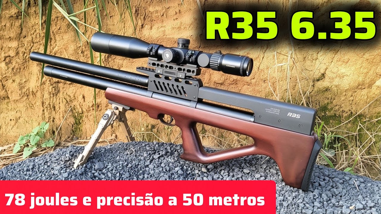 78 joules com Rossi R35 6.35 a 50 metros