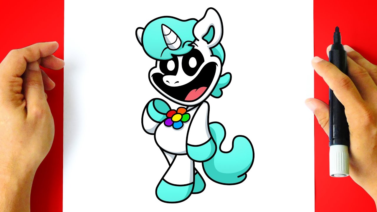 How to DRAW CRAFTYCORN - Smiling Critters - [ Drawing POPPY PLAYTIME Characters ]