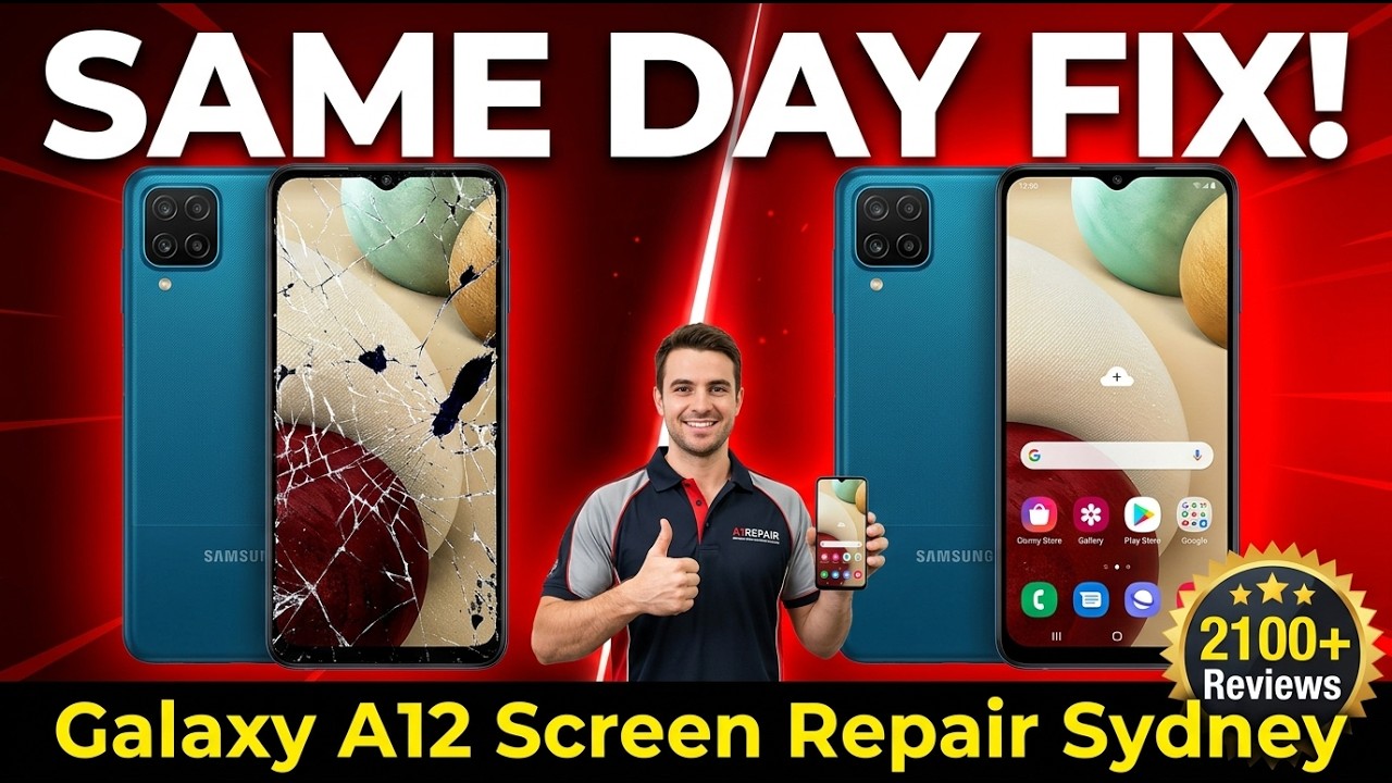 Cracked Galaxy A12 Screen Replacement in Sydney 2026 &ndash; Same Day Fix You Can Trust