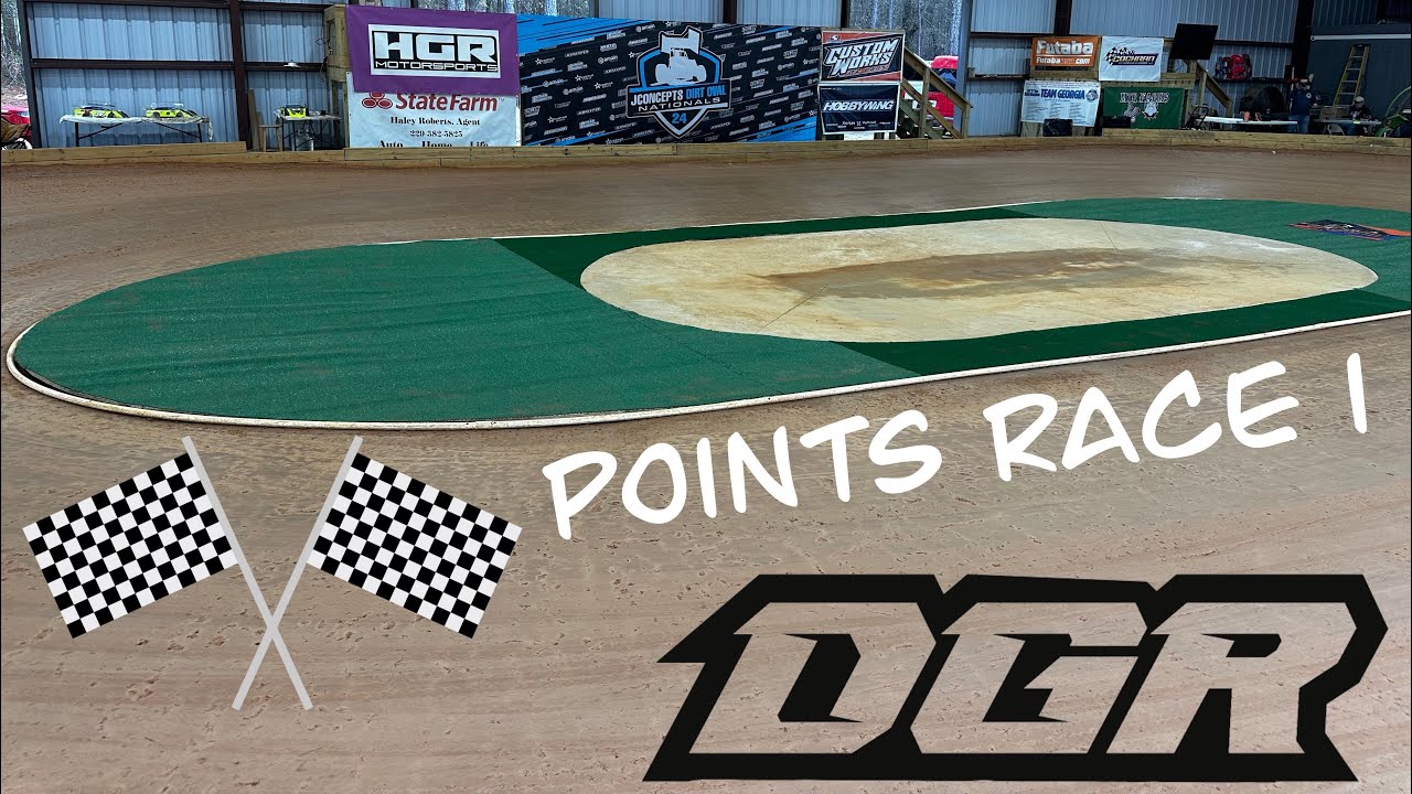 Rc Dirt Oval Racing! POINTS RACE 1!