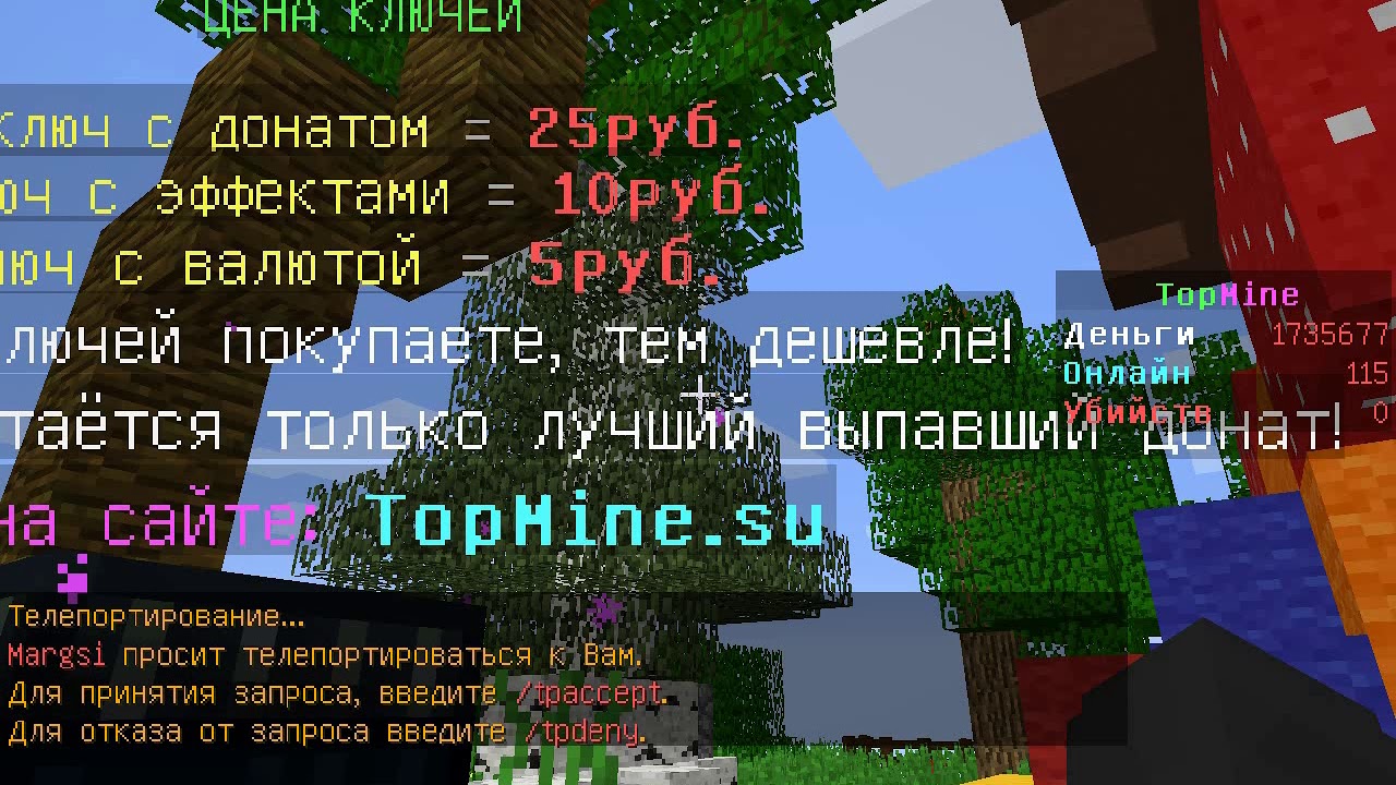 как получить донат на сервере TopMain