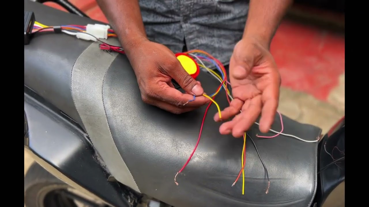 How to fix security system for bike( in sinhala)#security #automobile #bike #easy