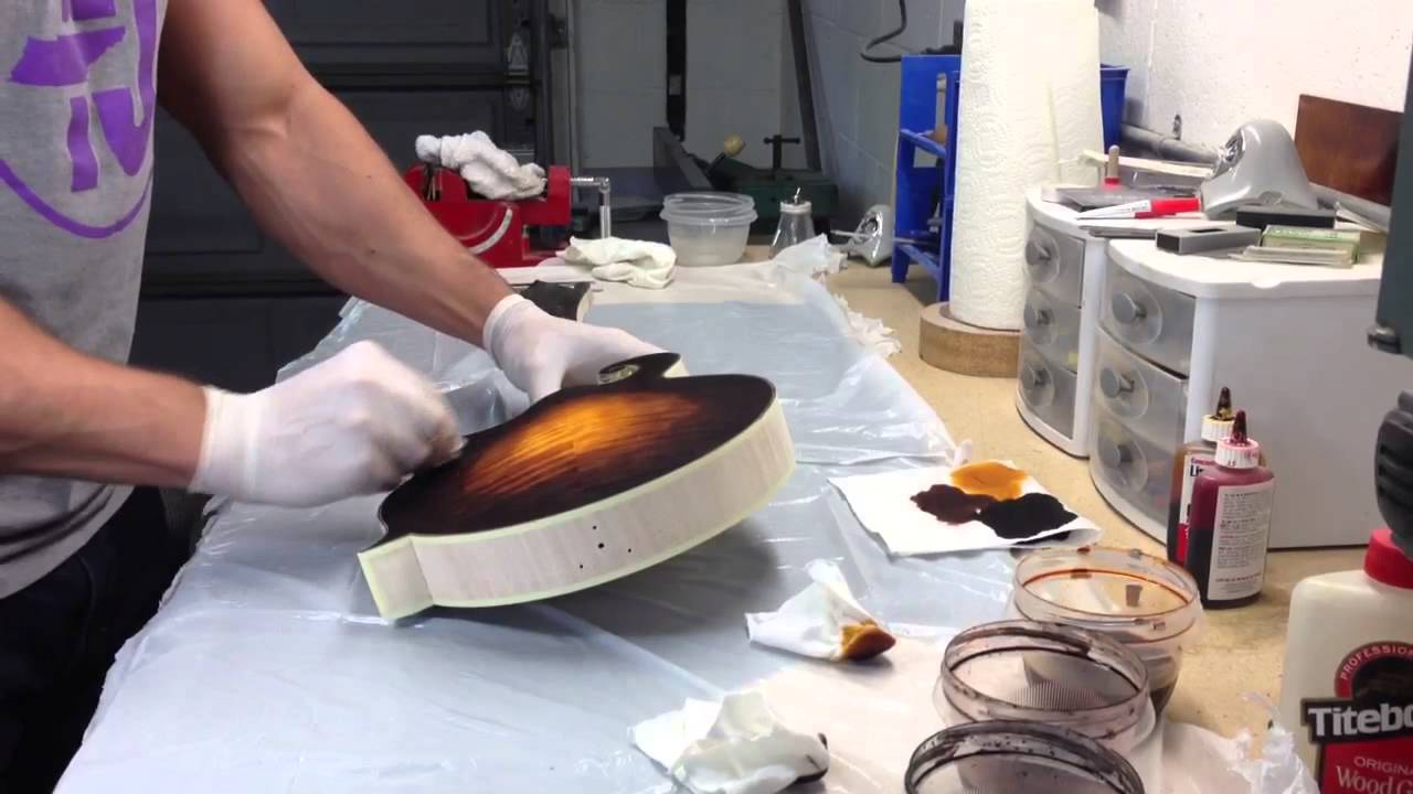Hand rubbed sunburst