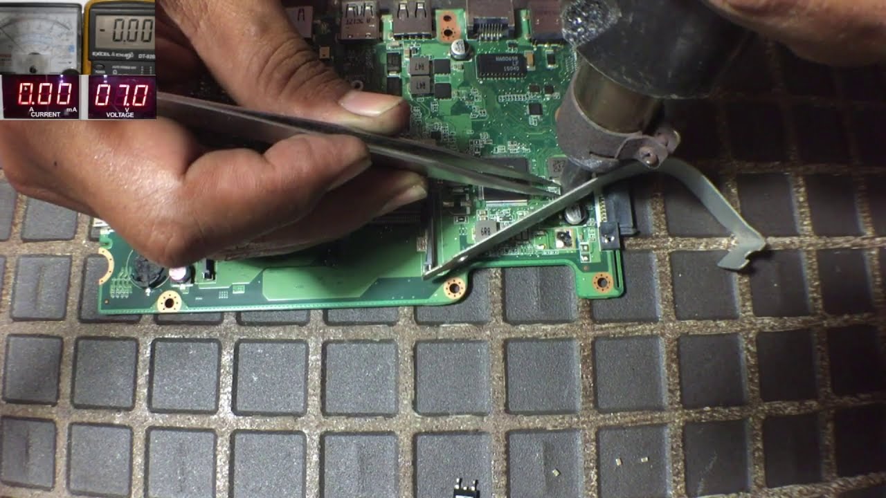 Repairing Acer Laptop Motherboard Cannot Turn ON, IC Issue
