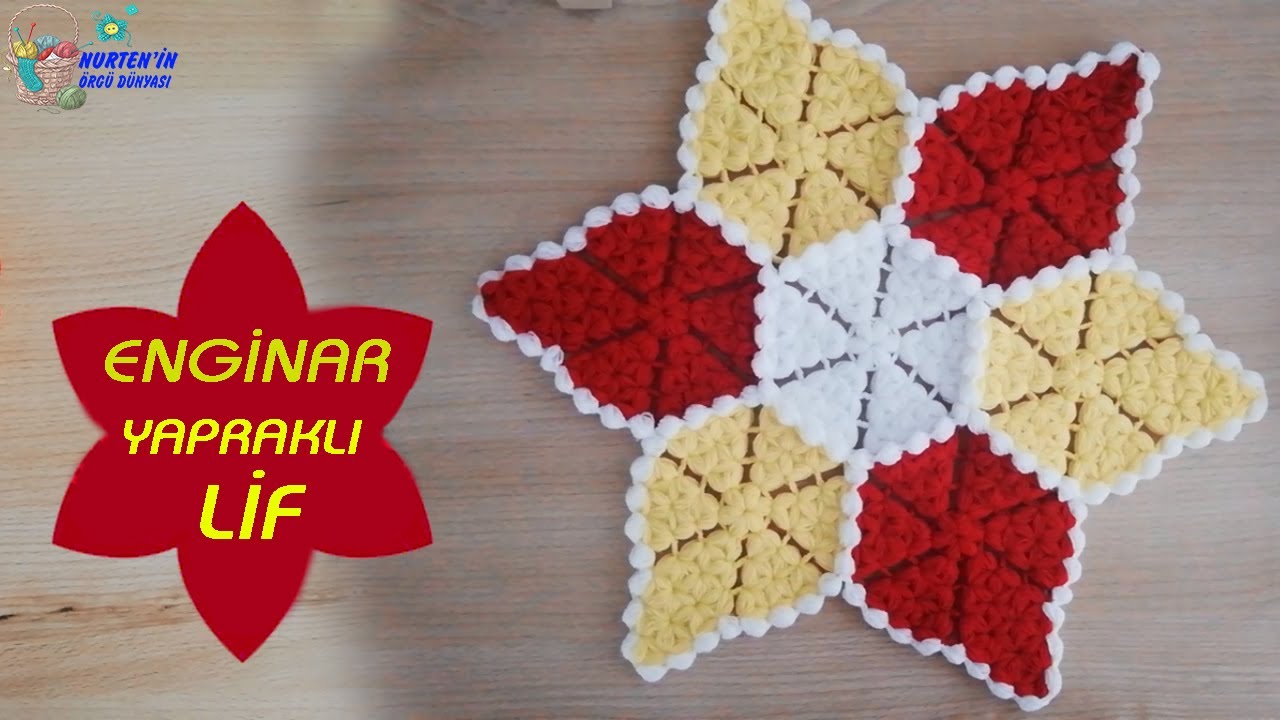 Enginar Yapraklı Lif Modeli Yapılışı/Tasarım=Serpil'in Elişi Dünyası | lif modelleri ve yapılışları