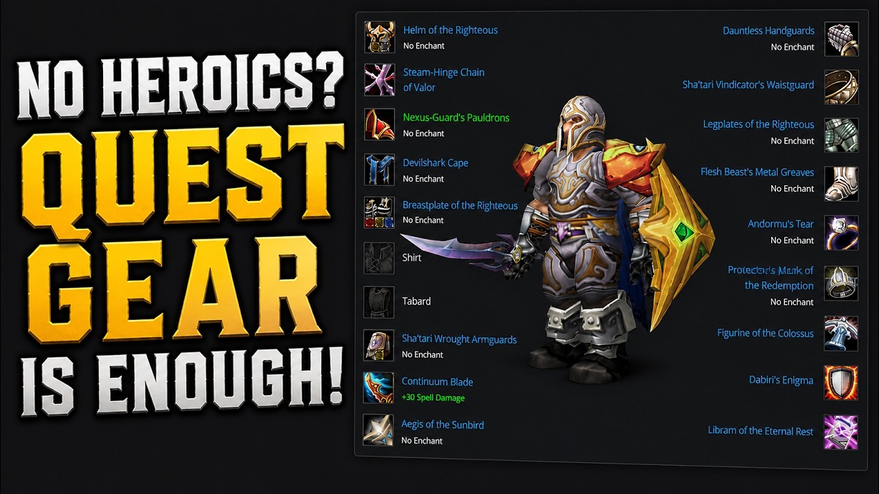 You DON'T Need Heroics! Beginner Prot Paladin Gold Farm Guide | TBC Classic