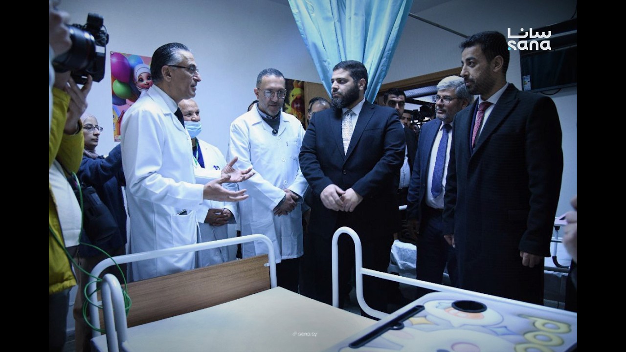 وزير الصحة يفتتح ثمانية أقسام جديدة في مشفى التل الوطني بريف دمشق