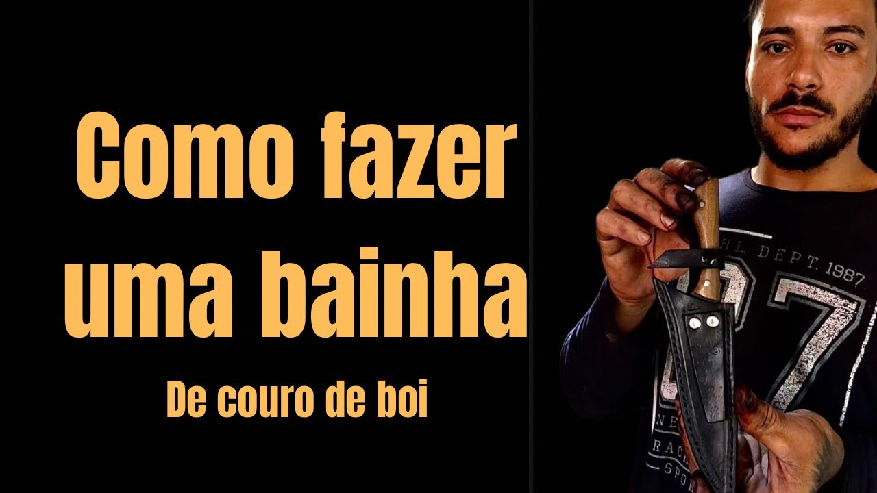 VENHA COMIGO FAZER UMA BAINHA de couro de boi #artesanal  #shots