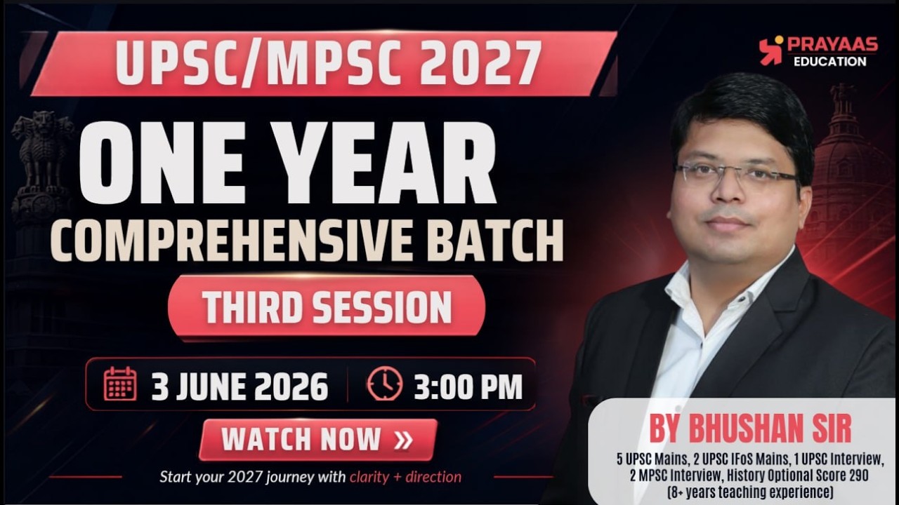 Lecture 3 |How to Study Ancient & Medieval History for UPSC/MPSC 2027 | Bhushan Sir