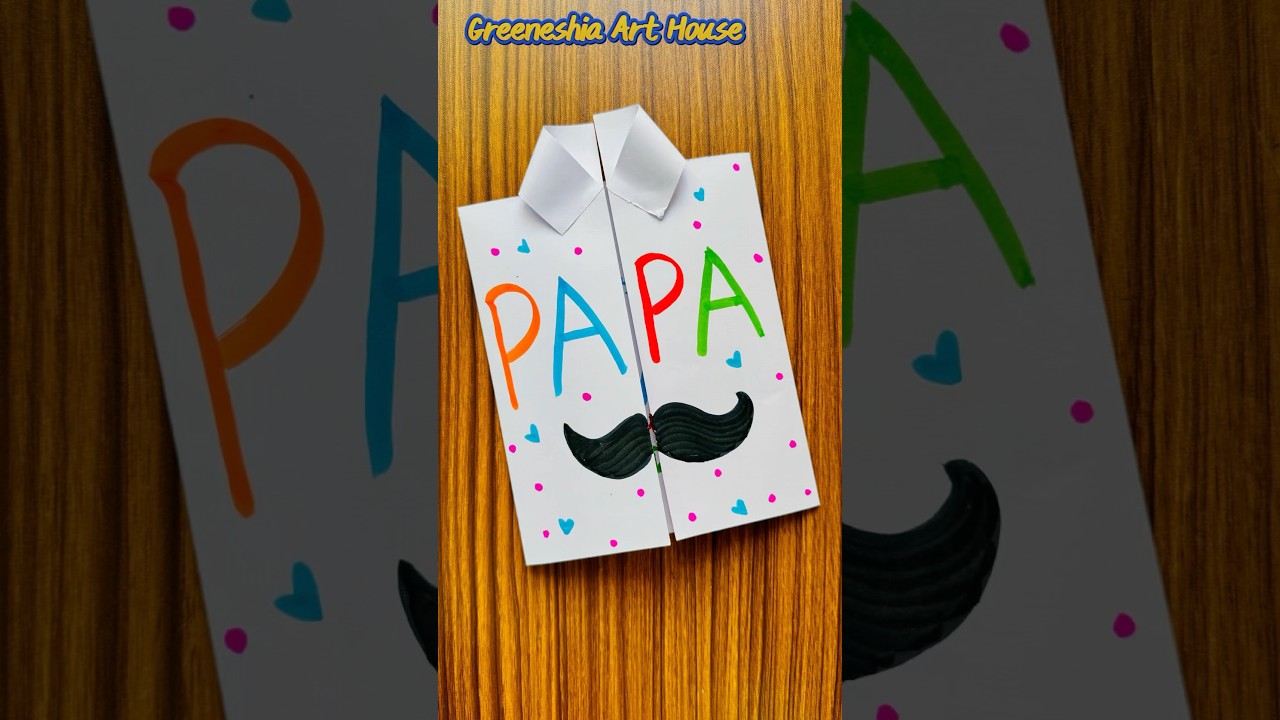 Cutest Father&rsquo;s Day Card Idea ever❤️ #shorts #diy #fathersday #shortvideo