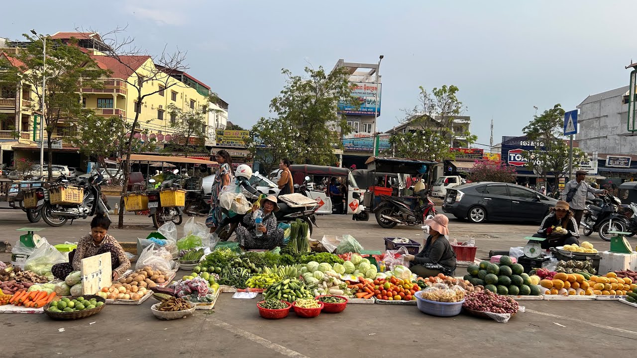 Samaki Market in Siem Reap ផ្សារសាមគ្គី ខេត្តសៀមរាប
