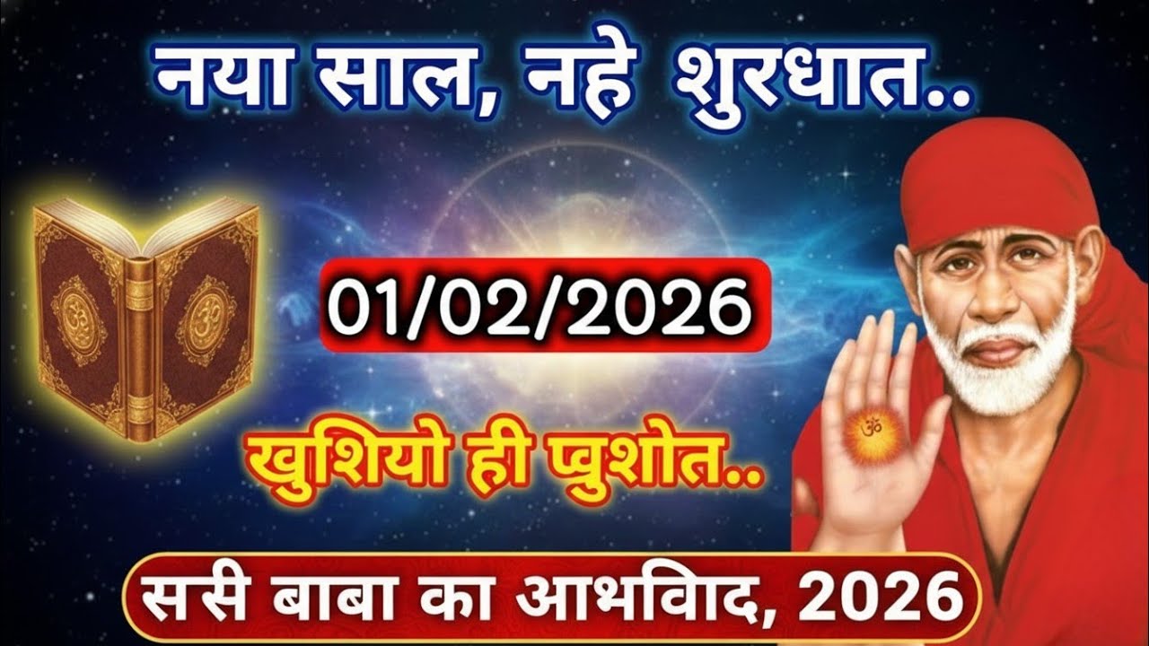 ✅ 01/02/2026 ka Shri Sai Baba Ka Message | Aaj ka Divine Message | Universe Message #saibaba 
