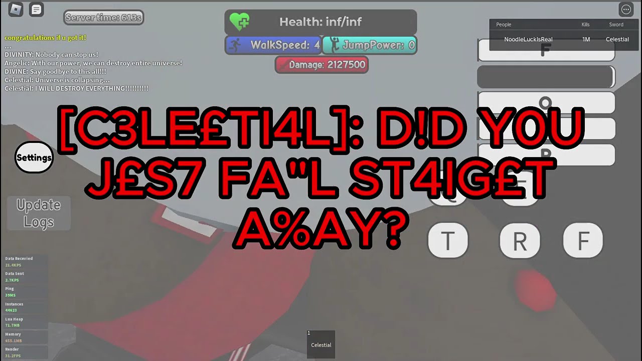 CELEST!4L %H0WC4$E | Killstreak Fighting | Roblox