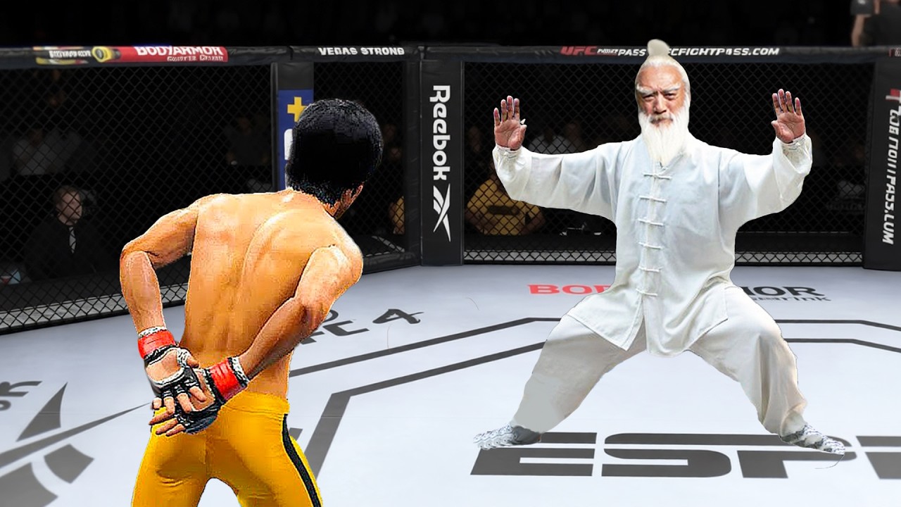 Bruce Lee vs Karate monk in EA Sports UFC 4 - Epic Fight