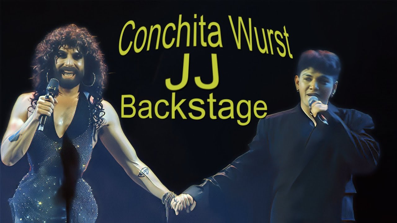 JJ and Conchita Wurst Backstage Eurovision 2025 Austria Wasted Love Concert Basel