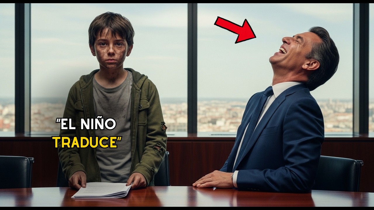 EL MILLONARIO SE BURLA DEL NIÑO… HASTA QUE ÉL TRADUCE TODO SIN MIRAR