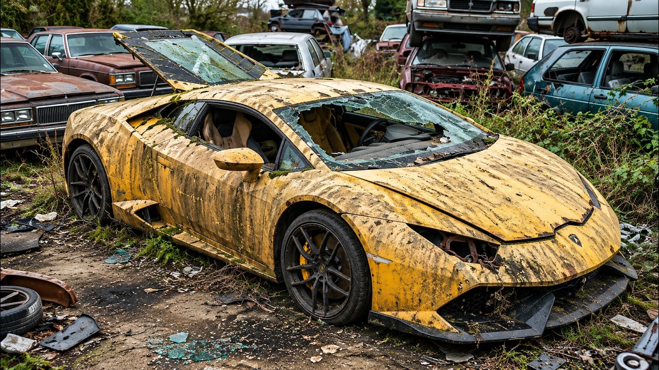 Восстановление Lamborghini со свалки | Из ржавого металлолома в суперкар за $500 000 | Полный фил...