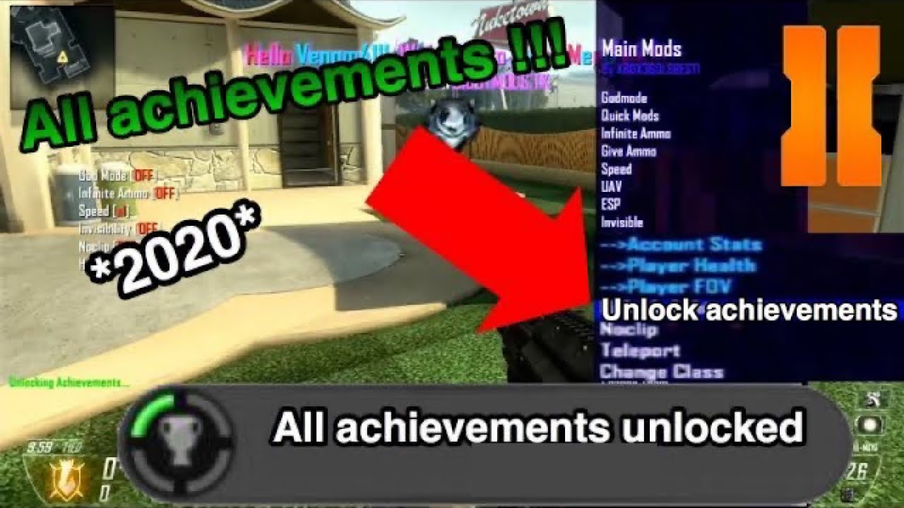 HOW TO UNLCOK ALL BLACK OPS 2 ACHIEVEMENTS INSTANTLY!!! XBOX | Venom