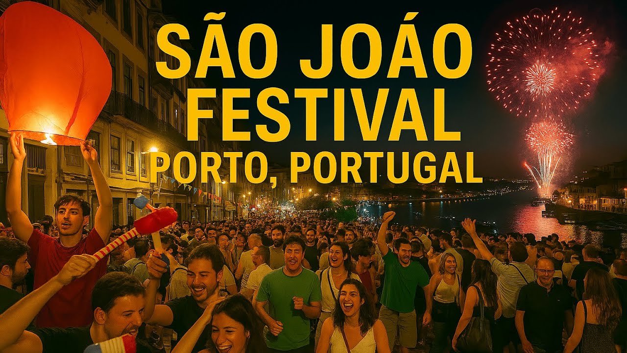 🎉 S&atilde;o Jo&atilde;o Festival 2025 in Porto, Night Walk, Party #Fireworks , Real  Street Experience #Portugal