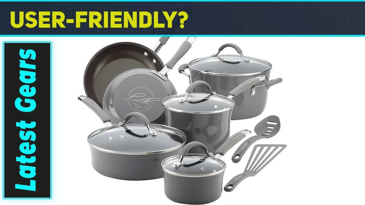 Rachael Ray Cucina Nonstick Cookware Set – Best 12-Piece Pots and Pans for Stylish Cooking