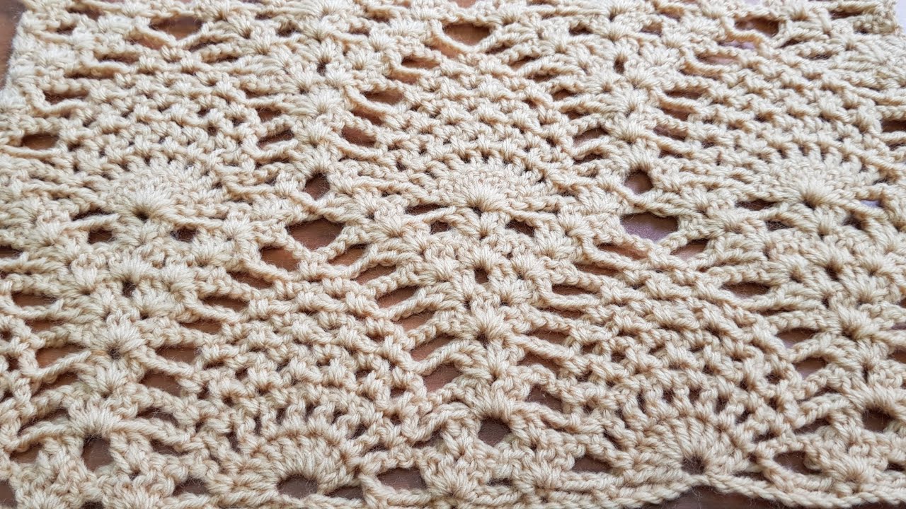 How to make Crochet Pineapple stitch