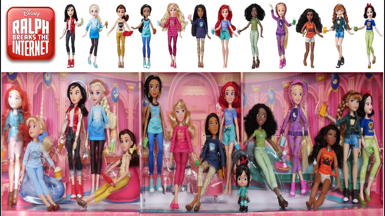 New Disney Princess Barbie Size Dolls Toys Ralph Breaks the Internet by ToystoSurprise