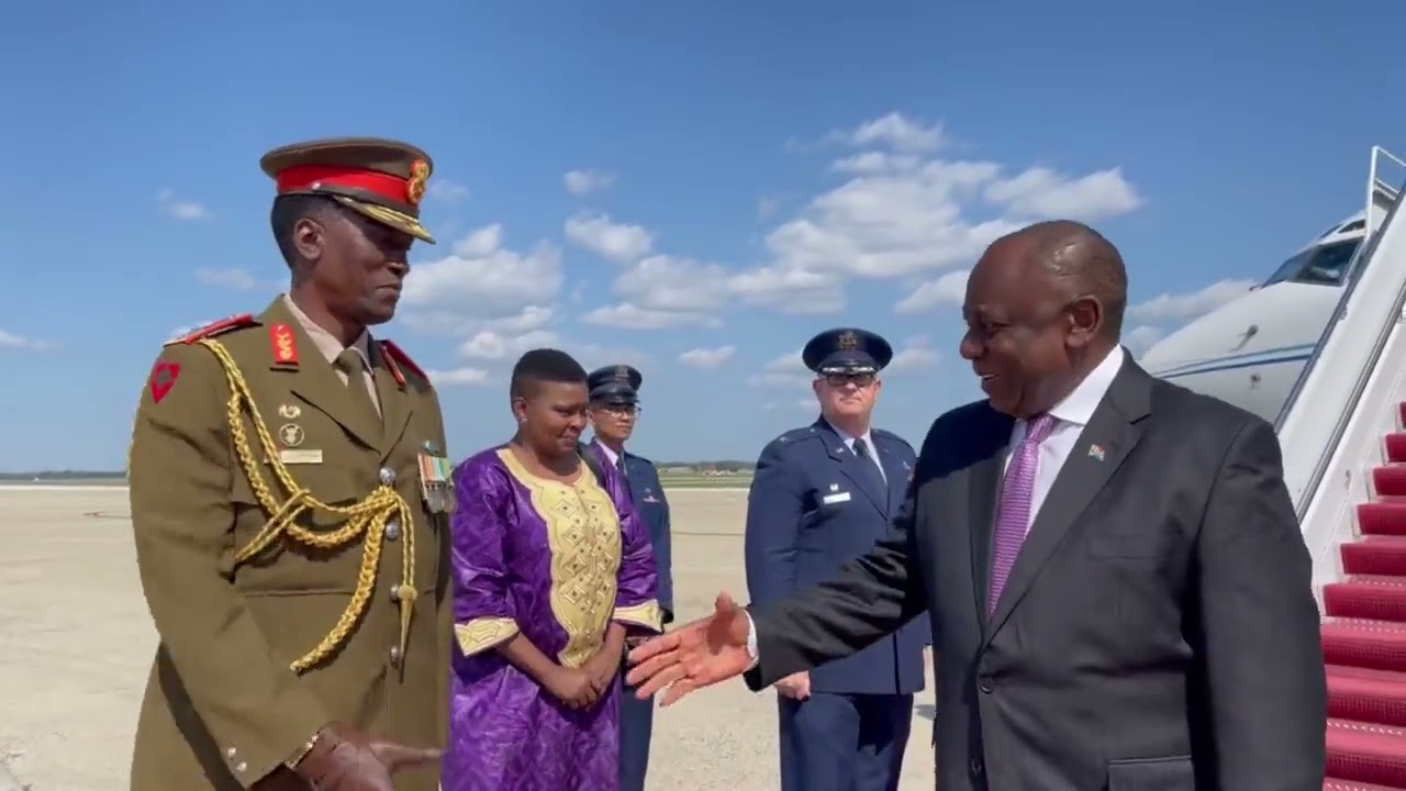 President Cyril Ramaphosa arrives in Washington DC, United States of America on a working visit