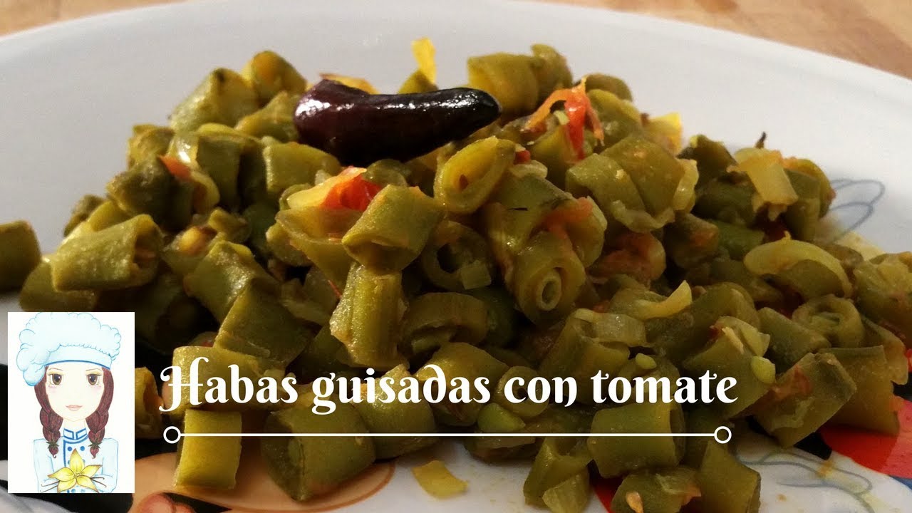 Receta de Habas (en su vaina) Guisadas con Tomate | Deliciosa y saludable