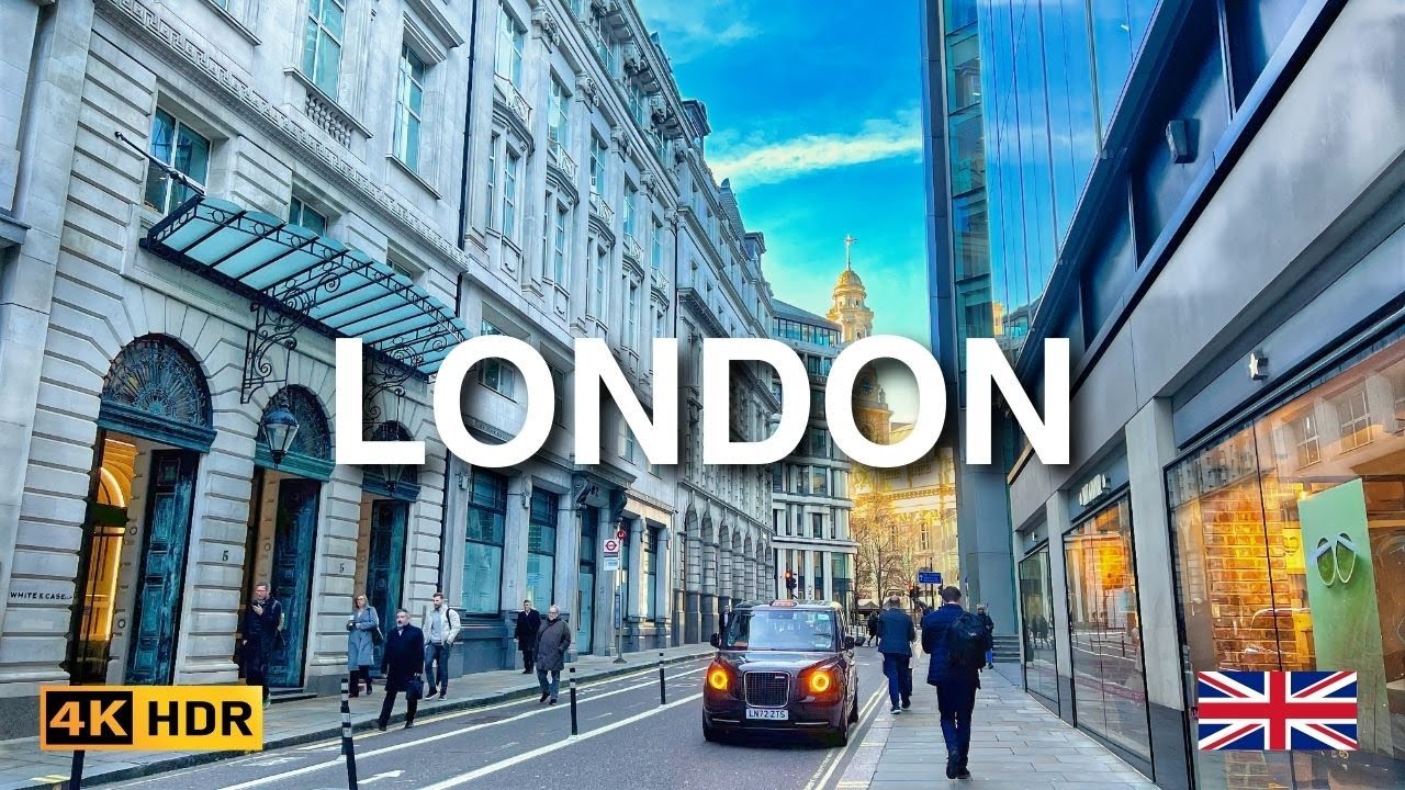 🇬🇧 4K HDR | CITY OF LONDON Walking Tour | Vibrant Walk in England’s Financial District